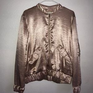 A rose gold jacket